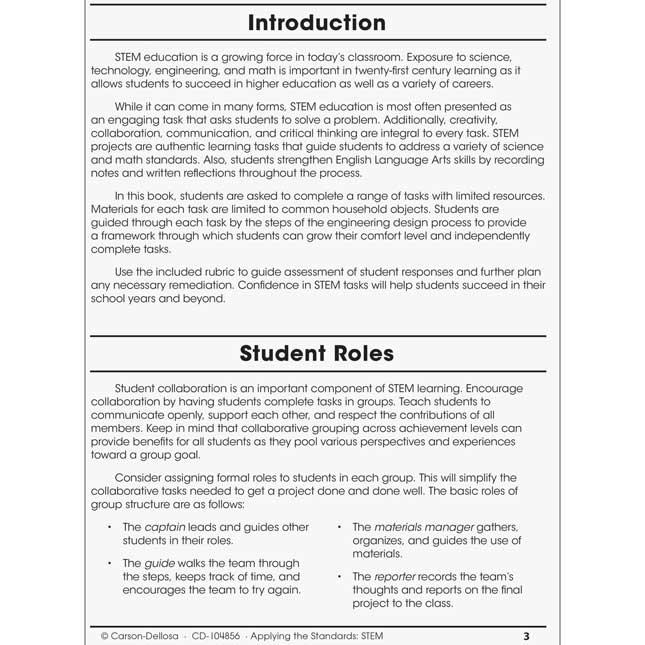 Applying The Standards Book: STEM Grade 5