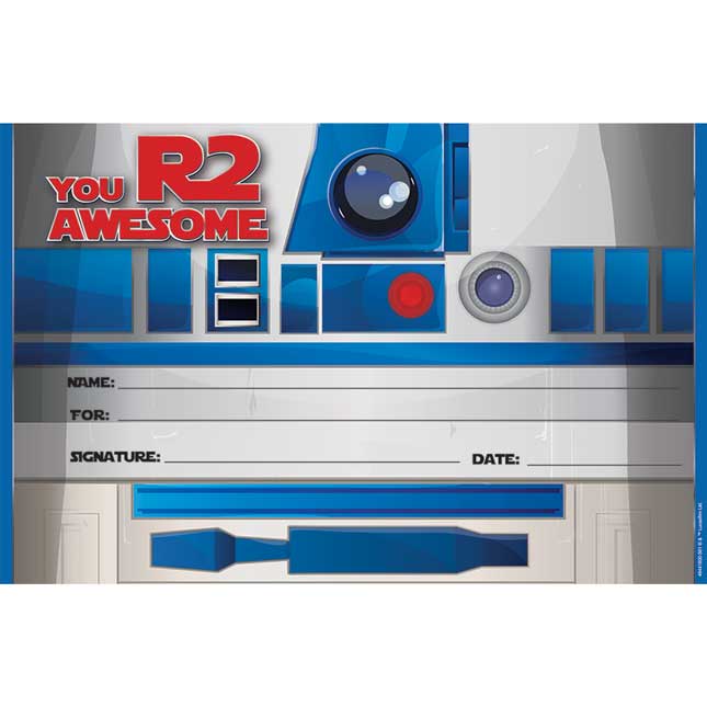 Star Wars™ R2-D2 Recognition Award - 36 certificates