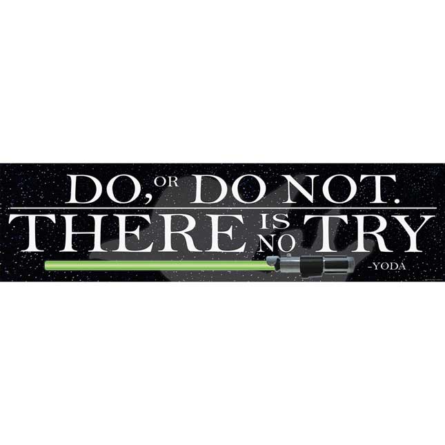 Star Wars™ Yoda Quote Horizontal Banner - 1 banner