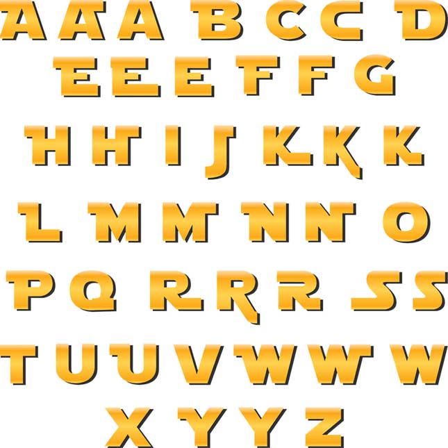 Star Wars™ Deco Letters - 110 letters