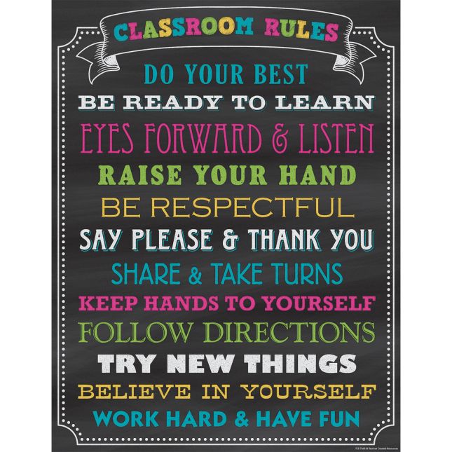 Classroom Rules Chart Images