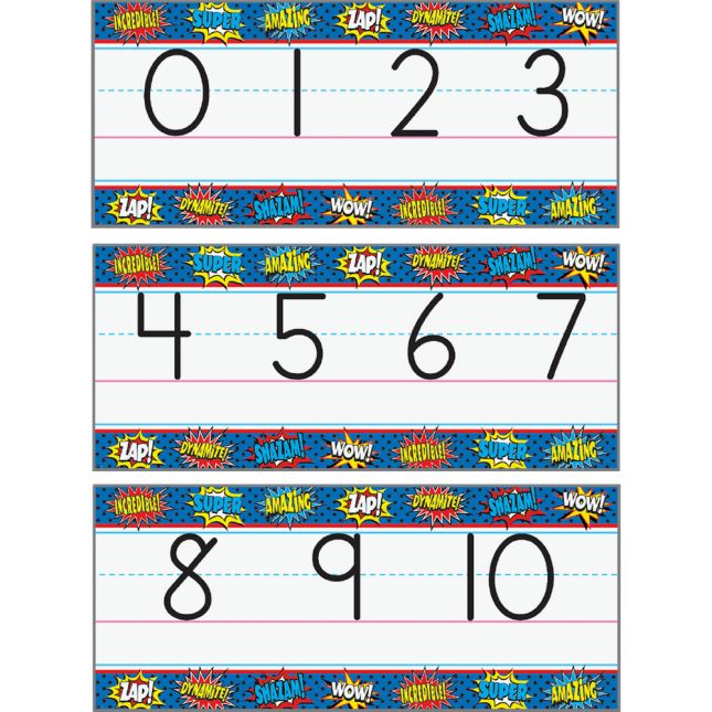 Superhero Alphabet Line Bulletin Board Set