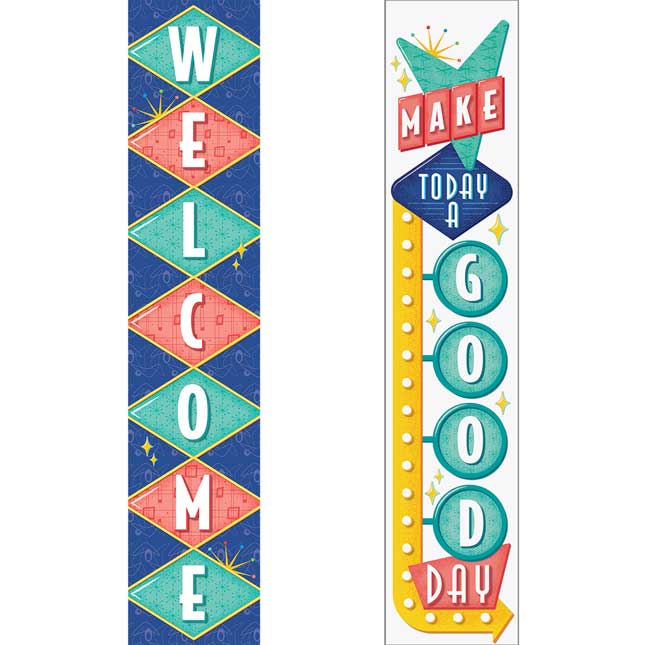 Mid-Century Modern Welcome Banner