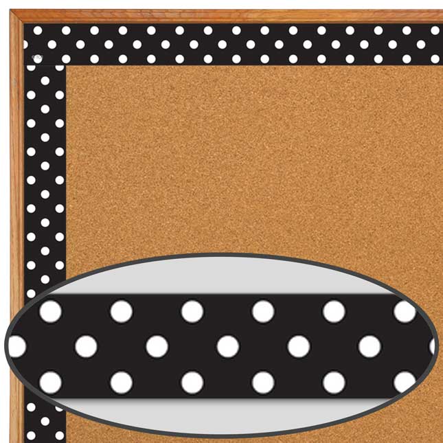 Clingy Thingies® Black Polka Dots Whiteboard Strips