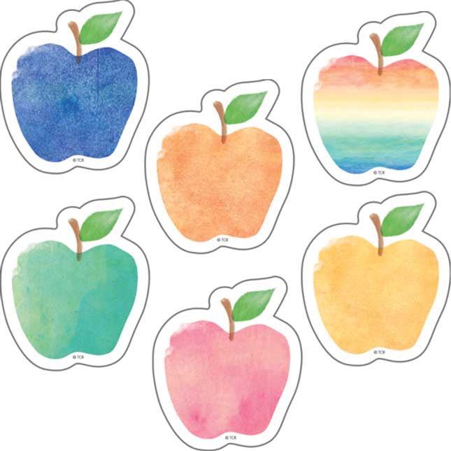 Watercolor Apples Mini 2" Accents