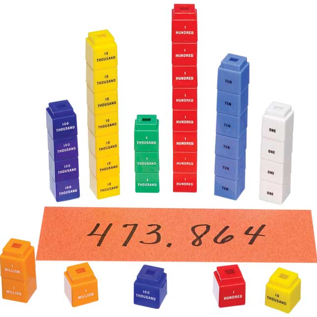 Unifix Cubes For Place Value To 1 Million