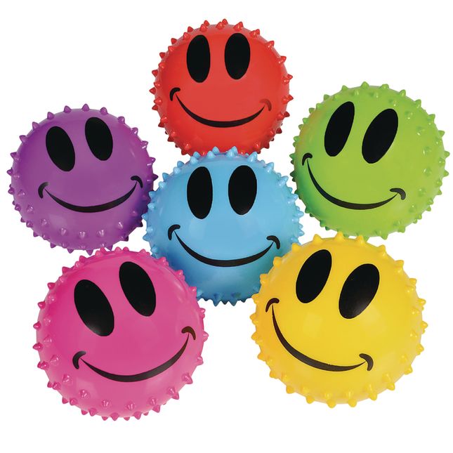 Sensory Smile Face Knobby Balls - 12 balls_0