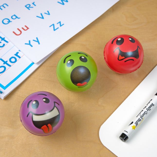 Stress Silly Face Balls - 12 balls
