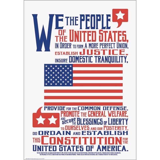 Constitution 13" X 19" Poster