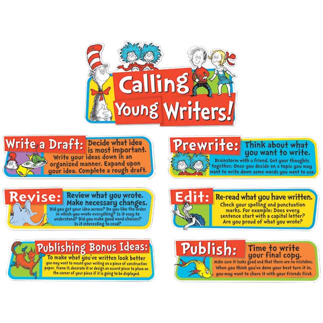 Dr. Seuss Writing Tips Mini Bulletin Board Set