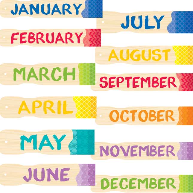 Painted on sale palette calendar