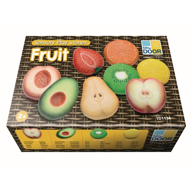 Sensory Outdoor Play Stones Fruit Set of 8