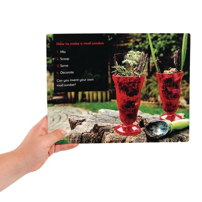 Mud Kitchen Double-Sided Activity Cards Set of 16