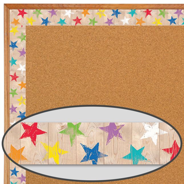 Upcycle Rustic Stars Border Trim - 1 border trim