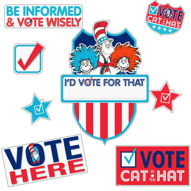 Cat In The Hat For President Bulletin Board Set