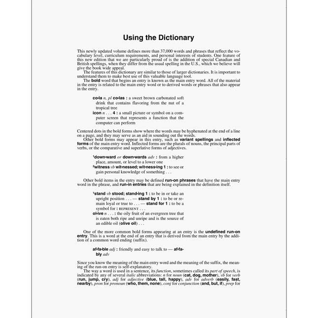 Webster's Dictionary And Thesaurus For Students With Full-Color World Atlas, Second Edition - 1 reference book