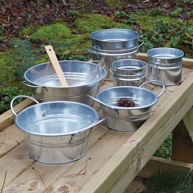 Metal Cans and Tubs, 6pcs