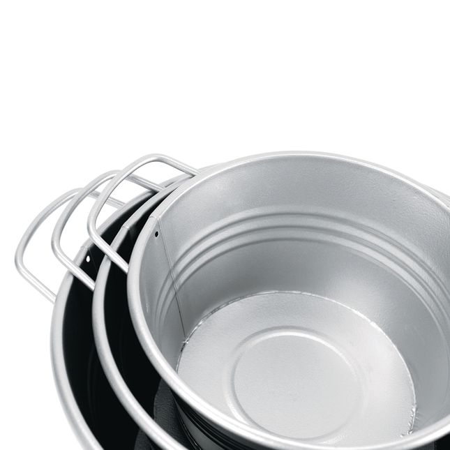 Metal Cans and Tubs, 6pcs