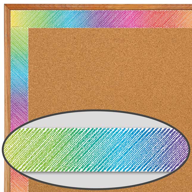 Colorful Scribble Straight Border Trim - 12 pieces of border trim