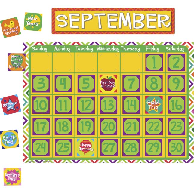 A Sharp Bunch Calendar Bulletin Board Set