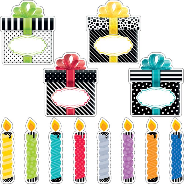 Bold and Bright Happy Birthday Bulletin Board Kit