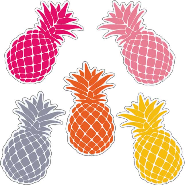 Tropical Punch Pineapples 6" Accents - 60 accent pieces