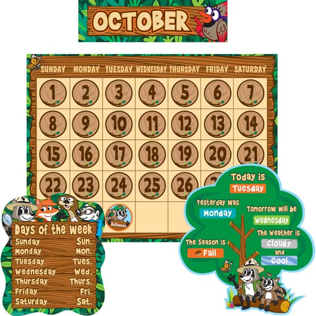 Ranger Rick Calendar Bulletin Board Set