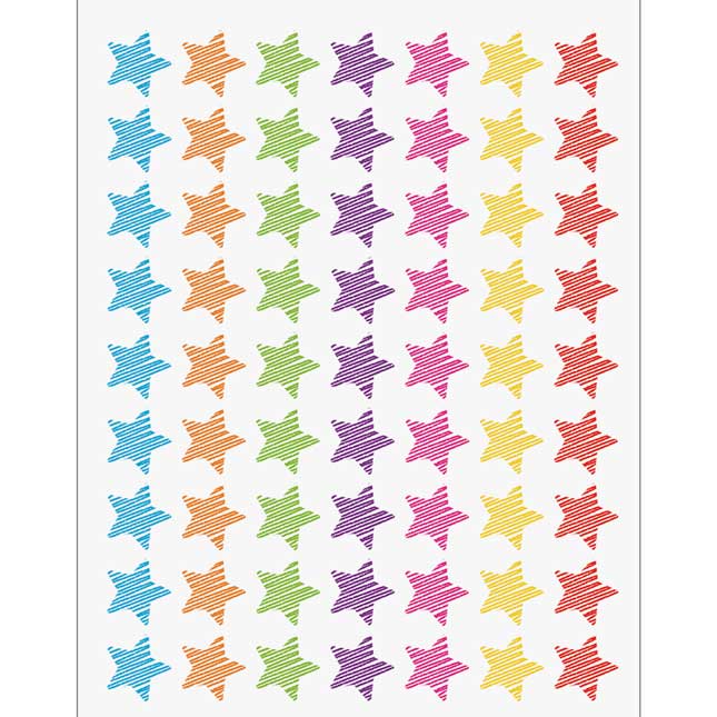 Colorful Scribble Incentive Charts And Mini Stickers