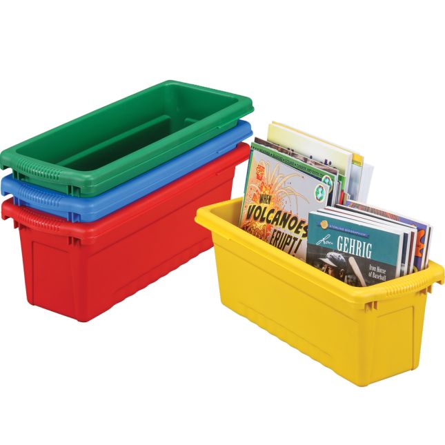 Small Sturdy Tubs, 4 Colors - 8 tubs