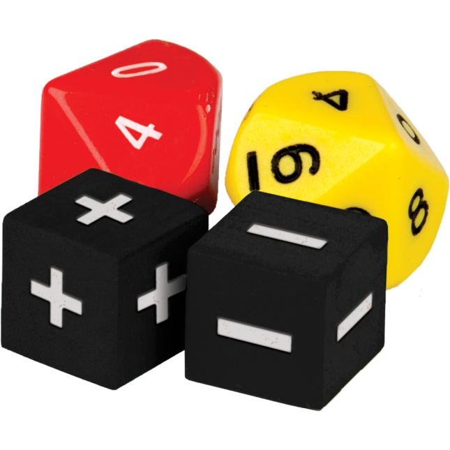 Addition and Subtraction Dice - 4 Dice