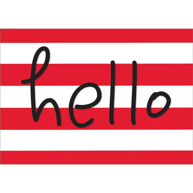 Buffalo Plaid "Hello" Poster