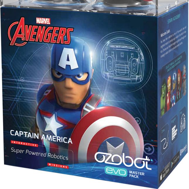 Ozobot Evo Captain America Action Skin - 4 accessories