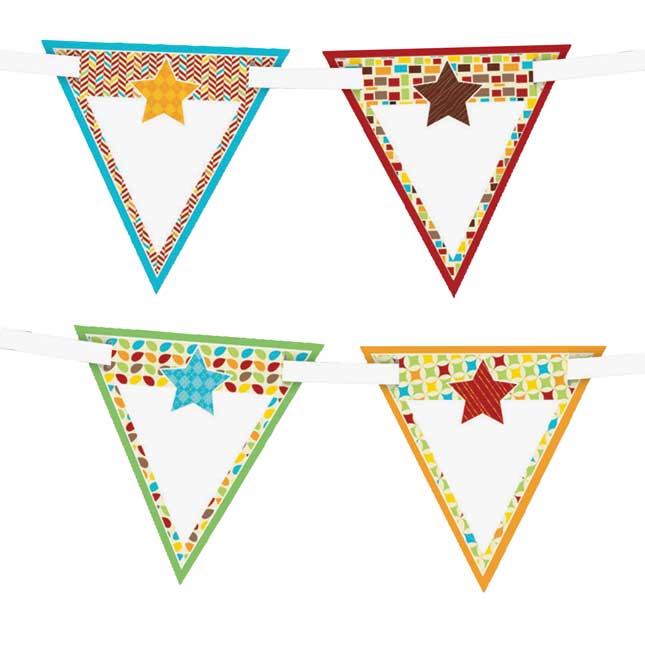 Hipster Bunting Decor