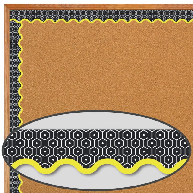 Aim High Hexagons Scalloped Border Trim - 1 border trim