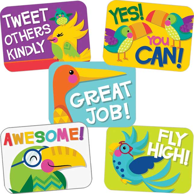 You-Can Toucan Motivational Stickers - 240 stickers