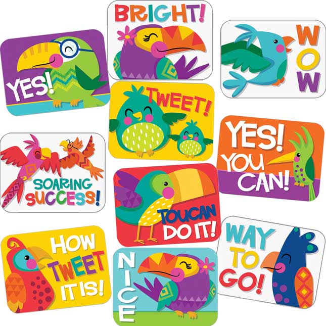 You-Can Toucan Motivational Stickers - 240 stickers