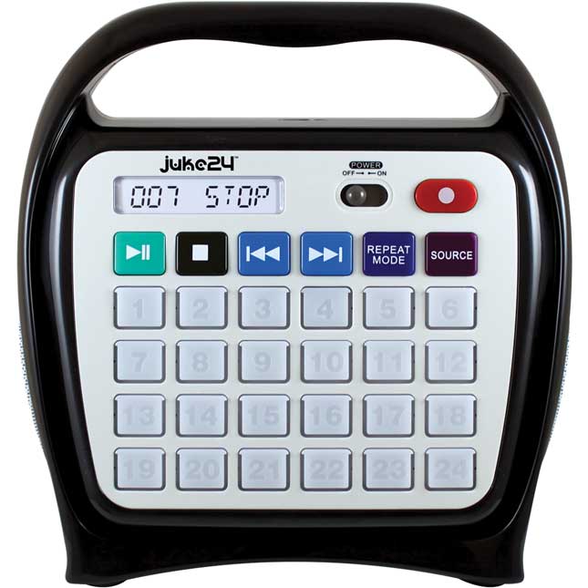 Juke24™ Portable, Digital Jukebox With CD Player And Karaoke Function