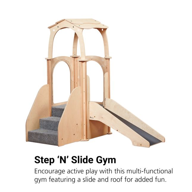 Millhouse™ Step ‘n’ Slide Kinder Gym - With Roof