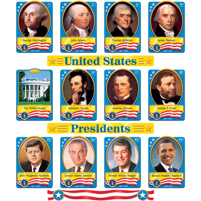 U.S. Presidents Bulletin Board Set