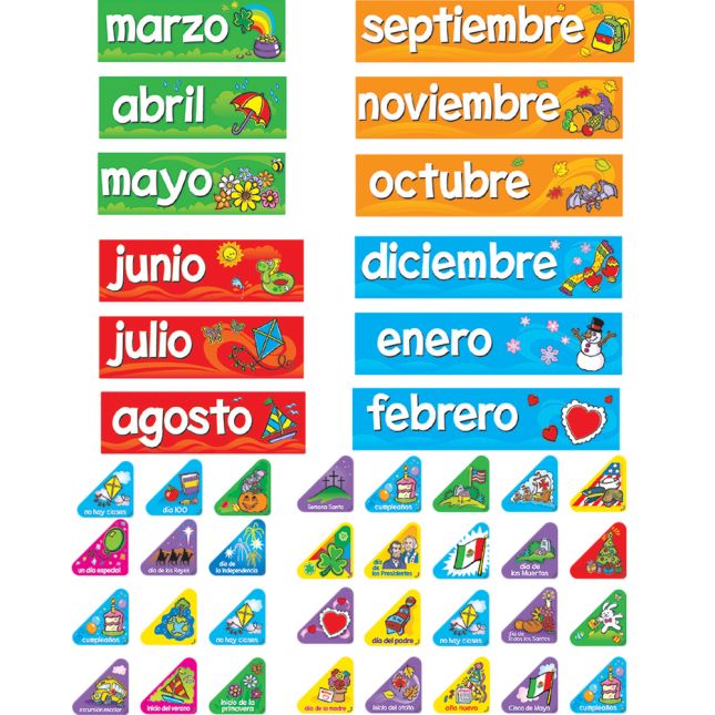 Spanish Annual Classroom Calendar