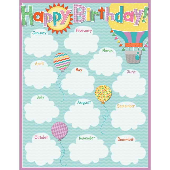 Up And Away Birthday Chart - 1 chart