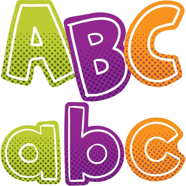 Super Power Alphabet Lowercase And Uppercase Sticker Pack