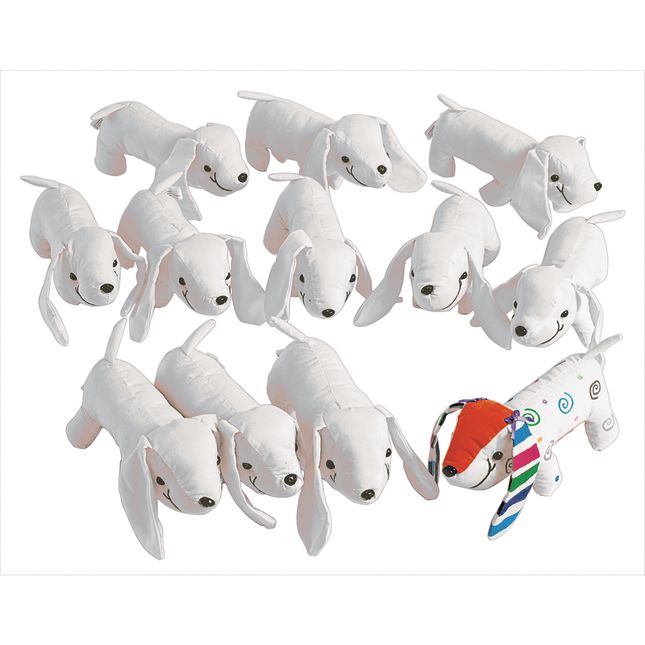 Colorations® Decorate Your Own Puppy - Set of 12