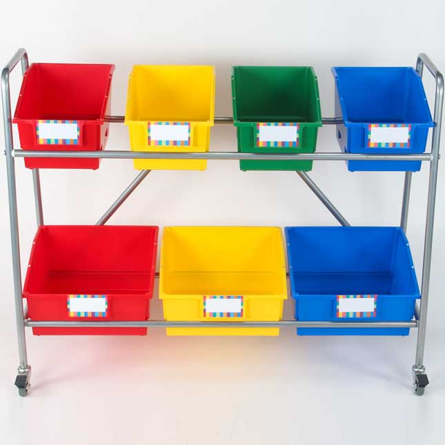 Mobile Toy Storage System - Primary Colors