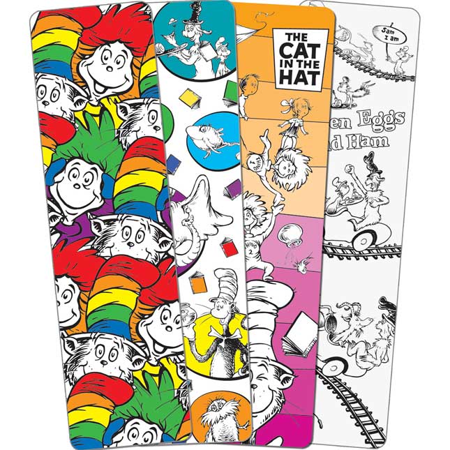 Download Dr Seuss Color Your Own Bookmarks 48 Bookmarks