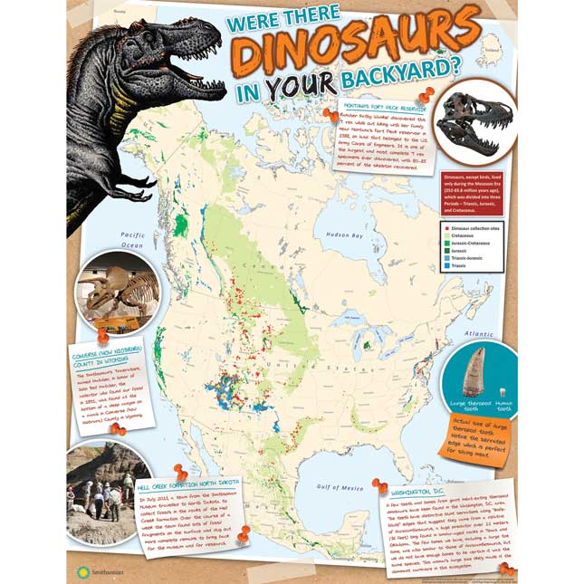 Smithsonian Amazing Dinosaurs "Were Dinosaurs in Your Backyard?" Poster