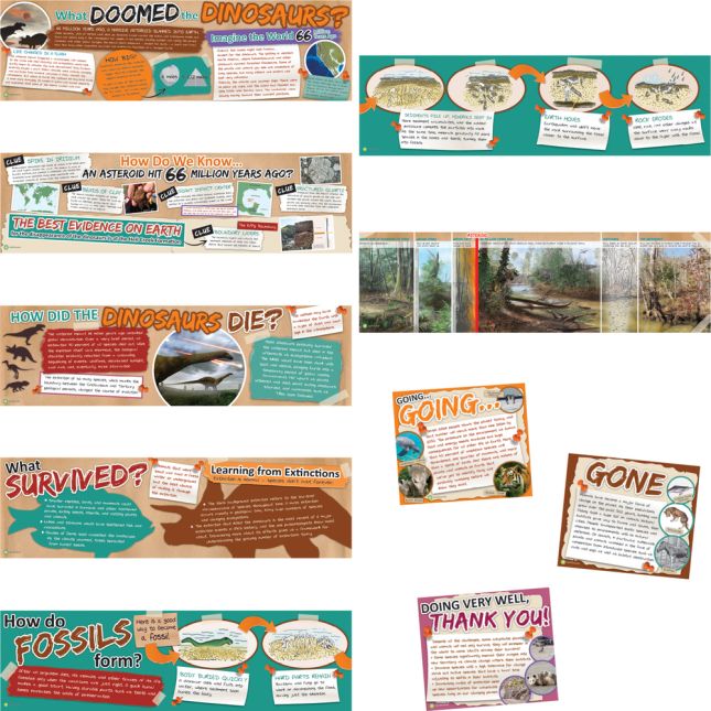 Smithsonian Amazing Dinosaurs Mini Bulletin Board Set