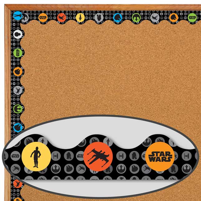 Star Wars Storm Troopers Scalloped Deco Trim - 37 feet of border trim