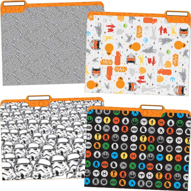 Star Wars File Folders - 12 folders