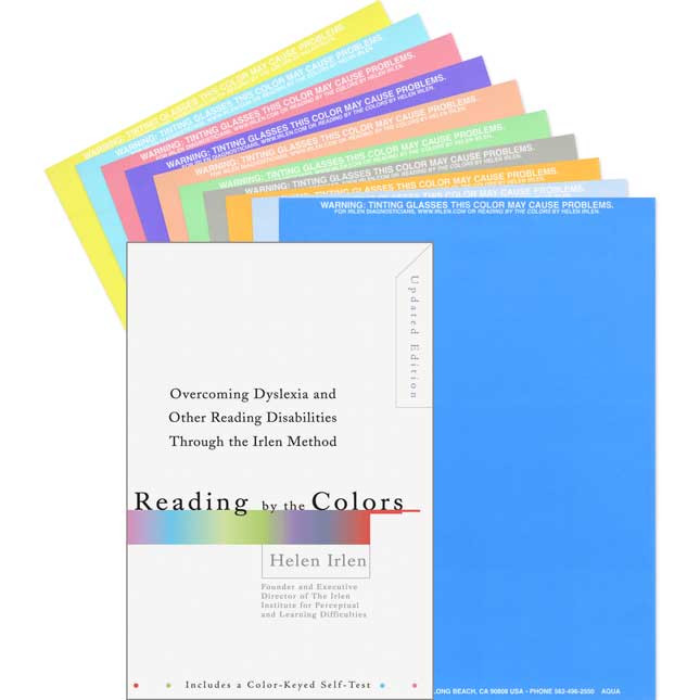 Reading By The Colors Book And Set Of 10 Colored Overlays